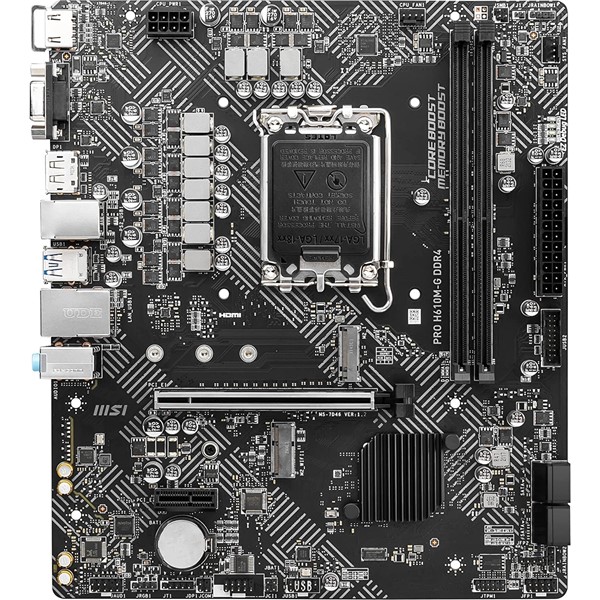 resimler/genel/MSI PRO H610M-G DDR4 M2 PCIe NVME HDMI PCIe 16X v4.0 1700p mATX
