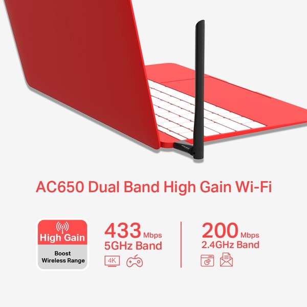 resimler/genel/MERCUSYS MU6H AC650 Dual Band USB 3.0 Kablosuz Adaptör