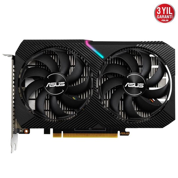 resimler/genel/ASUS GTX1650 4GB DUAL GTX1650-O4GD6-MINI GDDR6 128bit HDMI DVI DP PCIe 16X v3.0