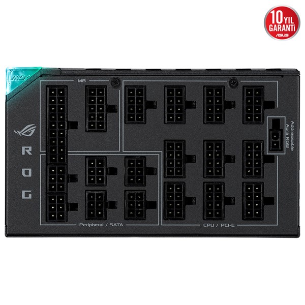resimler/genel/ASUS 1600W 80+ TITANIUM ROG THOR 1600T PCIE 5.0 TAM MODÜLER POWER SUPPLY