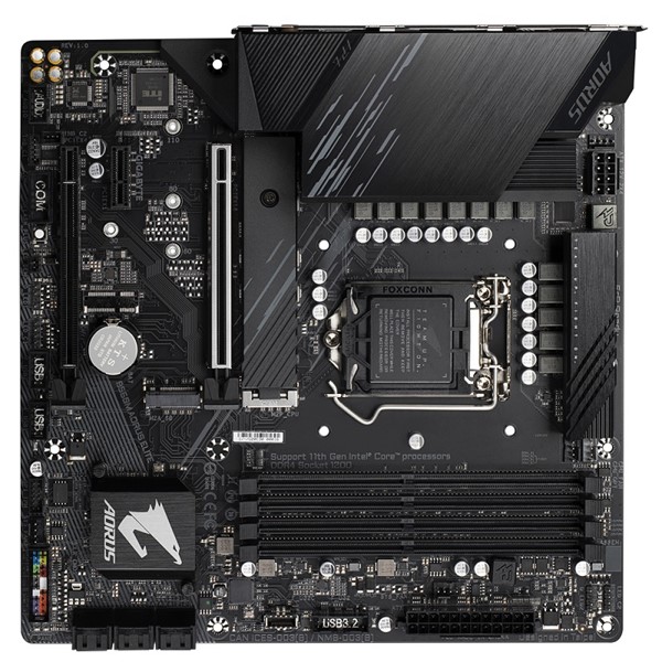 resimler/genel/GIGABYTE B560M AORUS ELITE DDR4 M2 PCIe NVME HDMI DP PCIe 16X v4.0 1200p v2 mATX