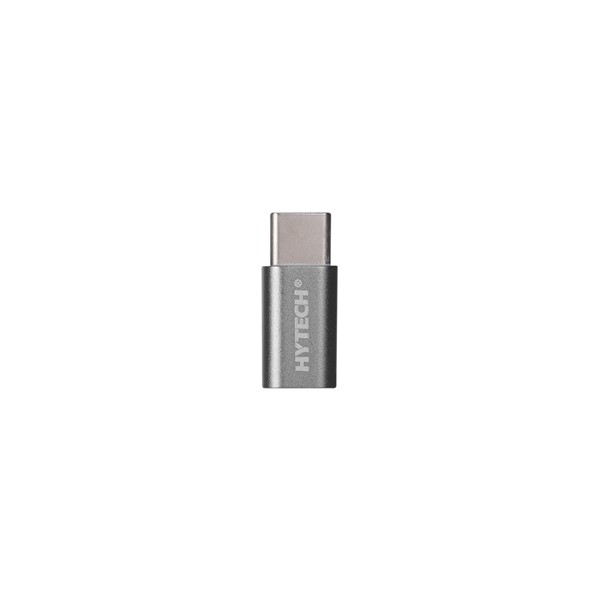 resimler/genel/Hytech HY-XO30 Gümüş MicroUSB 5pin F to Type C M Metal Gövdeli Çevirici