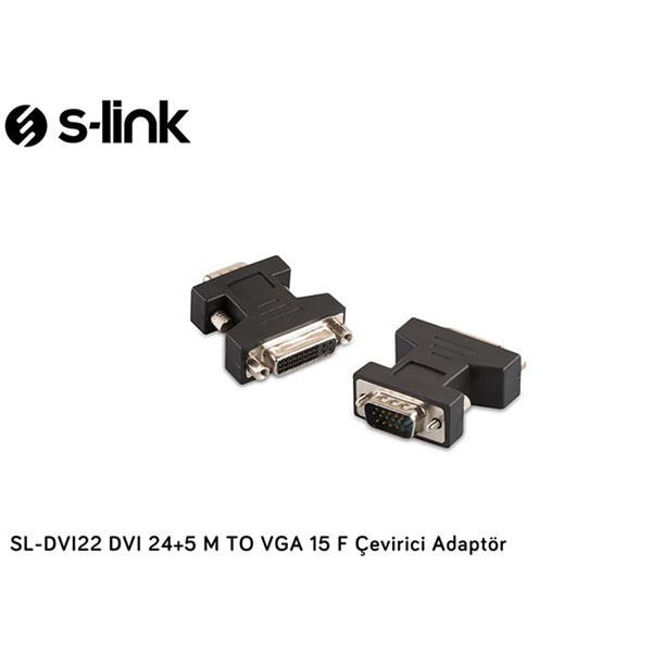 resimler/genel/S-link SL-DVI22 DVI 24 + 5 M TO VGA 15 M Çevirici Adaptör