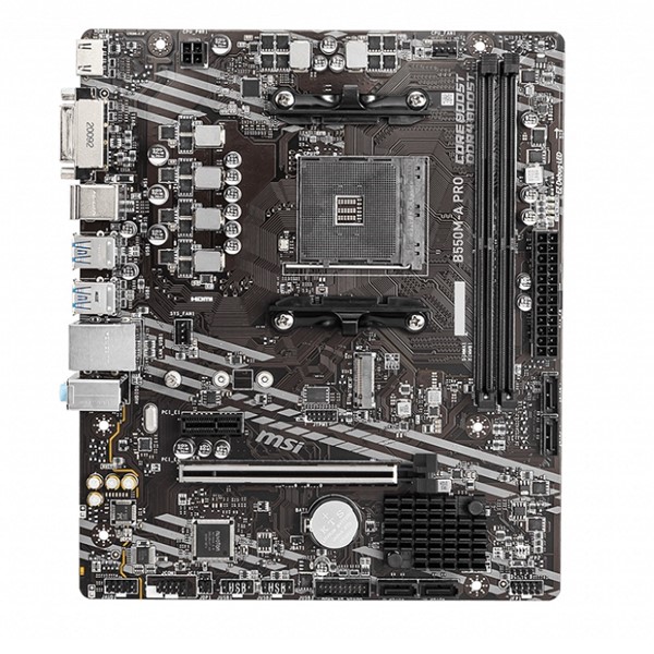 resimler/genel/MSI B550M-A PRO DDR4 M2 PCIe NVME HDMI DVI PCIe 16X v4.0 AM4 mATX