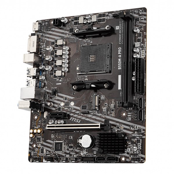 resimler/genel/MSI B550M-A PRO DDR4 M2 PCIe NVME HDMI DVI PCIe 16X v4.0 AM4 mATX