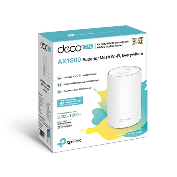 TP-LINK DECO X20-DSL AX1800 WIFI-6 VDSL MODEM ROUTER