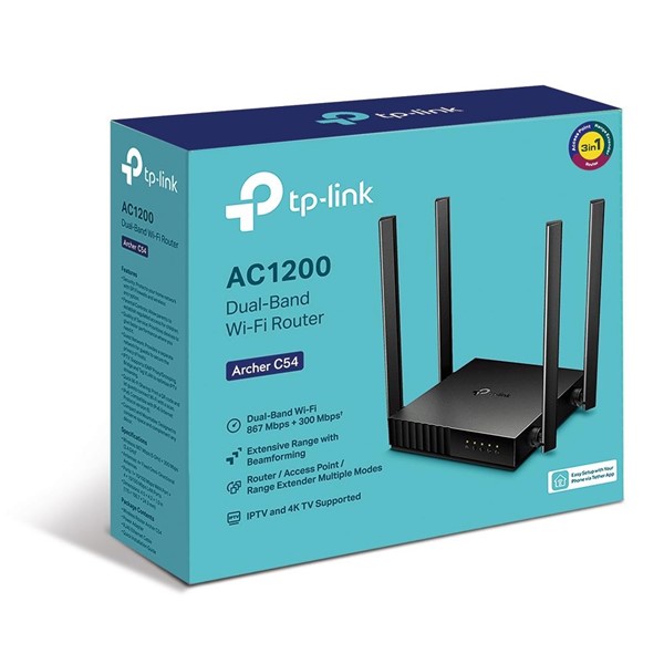 resimler/genel/TP-LINK ARCHER C54 AC1200 Dual Band EV Ofis Tipi Router