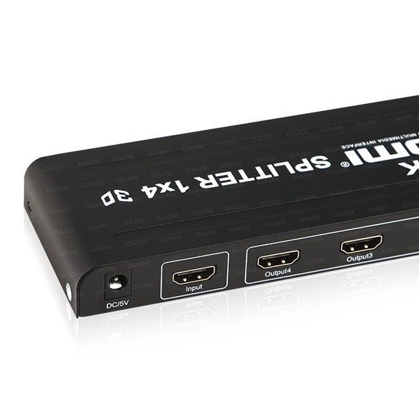 resimler/genel/DARK 4port DK-HD-SP4X1 1port HDMI (giriş) 4port HDMI (çıkış) HDMI Switch
