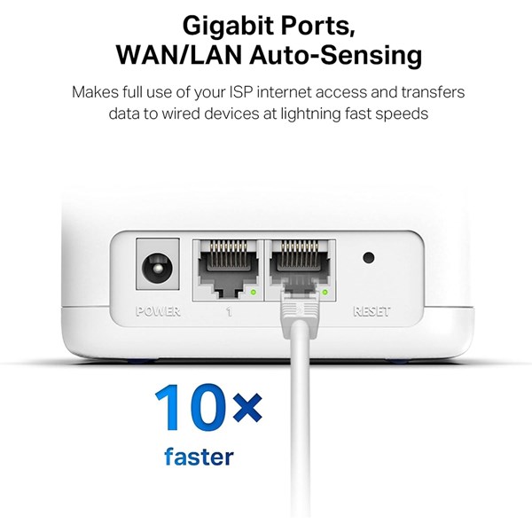 MERCUSYS HALO H80X-2P AX3000 Tüm Ev Mesh Wi-Fi 6 Router 2-li paket