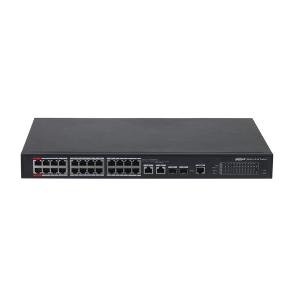 DAHUA 24port PFS4226-24ET-240-V3 10/100 2-SFP GIGABIT 240W FULL POE YÖNETİLEBİLİR SWITCH