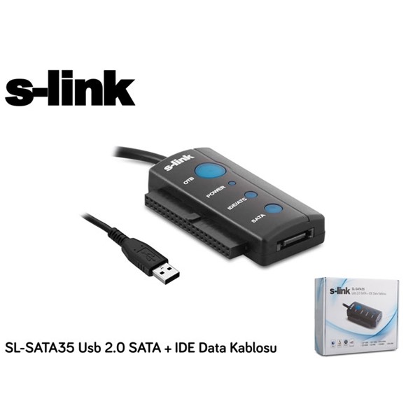 resimler/genel/S-link SL-SATA35 Usb 2.0 SATA + IDE Data Kablosu