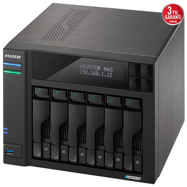 resimler/genel/ASUSTOR AS6706T-8GB CELERON QC- 8GB RAM- 6-diskli Nas Server (Disksiz)