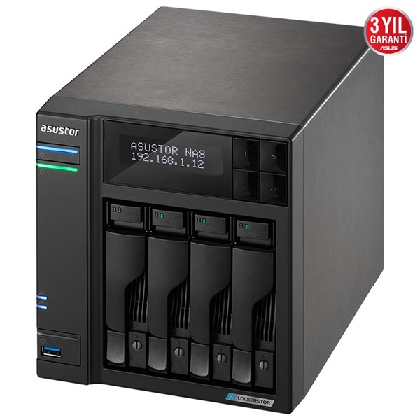 resimler/genel/ASUSTOR AS6604T CELERON QC-4GB RAM-4-diskli Nas Sunucu (Disksiz)