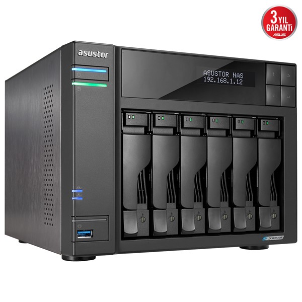 resimler/genel/ASUSTOR AS6706T-8GB CELERON QC- 8GB RAM- 6-diskli Nas Server (Disksiz)