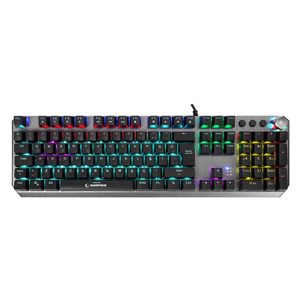resimler/genel/Rampage KB-R206 SELECT Rainbow Aydınlatmalı Blue Switch Mekanik Gaming Oyuncu Klavyesi