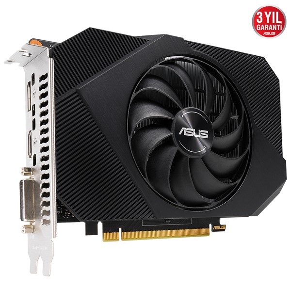resimler/genel/ASUS 4GB PH-GTX1650-O4GD6 GDDR6 128bit HDMI DVI DP PCIe 16X v3.0