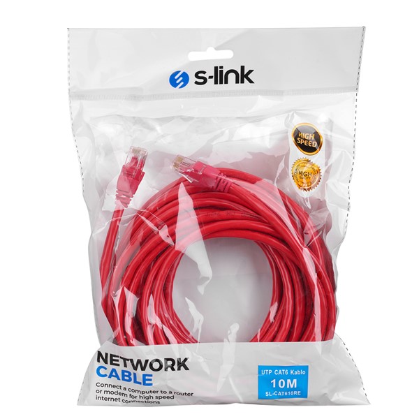 resimler/genel/S-link SL-CAT610RE 10m Kırmızı CAT6 Patch Kablo