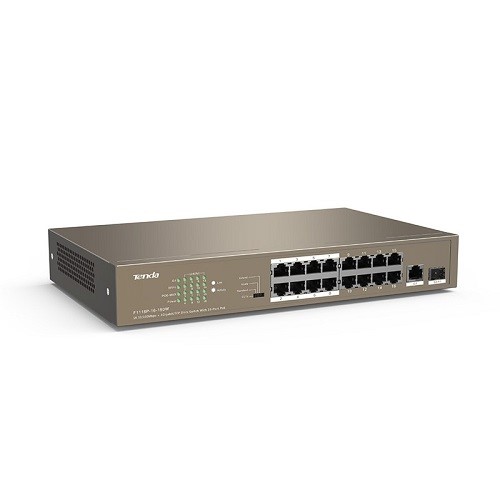 resimler/genel/TENDA 16port 150w FULL PoE TEF1118P-16-150W 10/100 1X SFP Yönetilemez Switch
