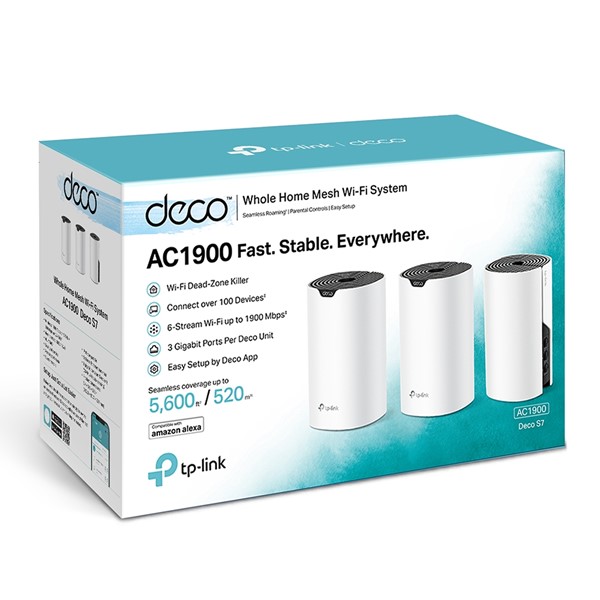 resimler/genel/TP-LINK DECO S7-3 AC1900 Dual Band Mesh Access Point 3-lü paket