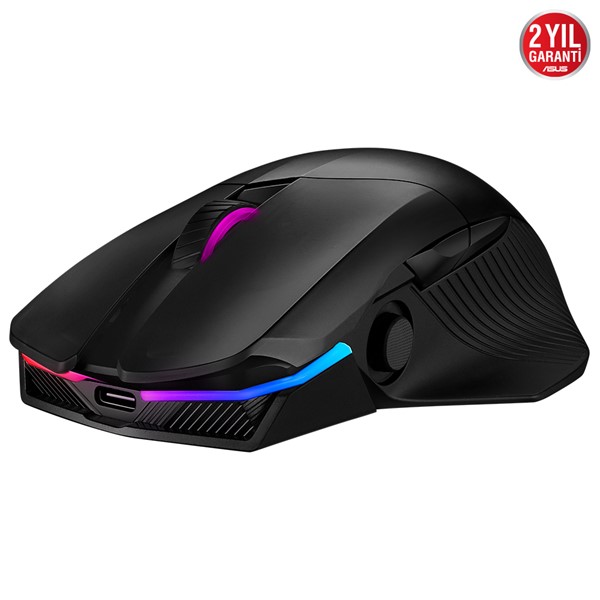 resimler/genel/Asus Rog Chakram Rgb Qi Şarj Ve Yan Joystıck Üç Modlu Bağlantı Kablolu/2.4Ghz/Bluetooth 16000 Dpı Sensör Vidasız Manyetik Tuşlar Ve Kapak Aura Sync