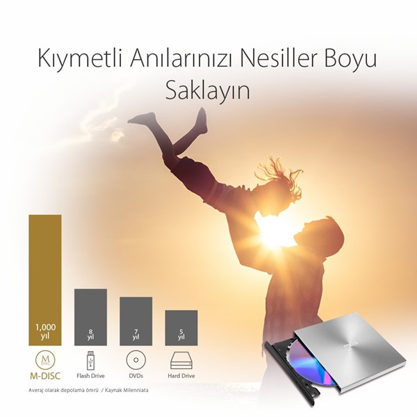 resimler/genel/ASUS 8x ZENDRIVE SDRW-08U7M-U USB 2.0 Slim Harici DVD Yazıcı Siyah