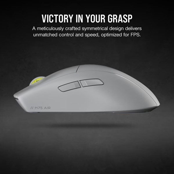 resimler/genel/CORSAIR M75 AIR WIRELESS ULTRA LIGHTWEIGHT 26000dpi KABLOSUZ GAMING MOUSE GRI