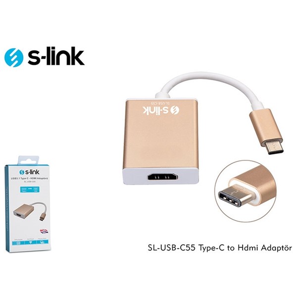 resimler/genel/S-link SL-USB-C55 Type-C to Hdmi Adaptör