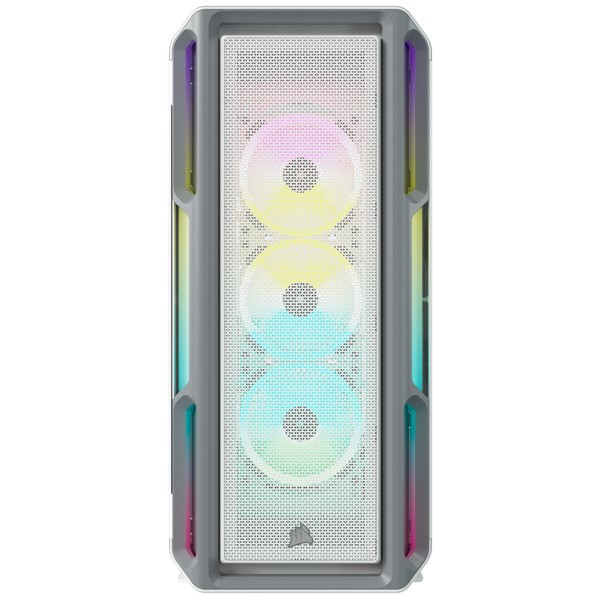 resimler/genel/Corsaır Cc-9011231-Ww İcue 5000T Rgb Temperlı Cam 3X120mm Fan Dahılı Rgb Kontrolcu Full Tower Smart Bılgısayar Kasası Beyaz