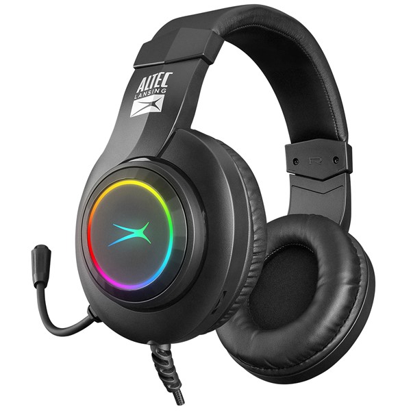 resimler/genel/Altec Lansing ALGH9602 Siyah PS4/XBOX/Mobil Uyumlu USB 3.5mm Rainbow Gaming Mikrofonlu Kulaklık