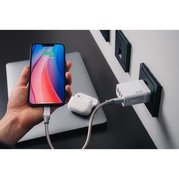 resimler/genel/VERBATIM CHR-30EU1 30W 4 Bağlantı Noktalı USB Duvar Şarj Cihazı - Siyah
