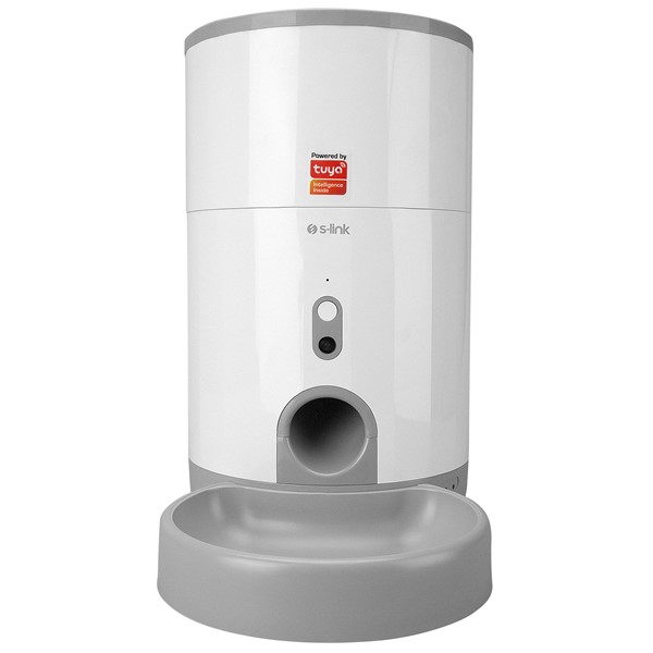 resimler/genel/S-Link Swapp SL-21 Otomatik Yem Kabı 2.6L Kapasite 720P Kamera Porsiyon Kontrollu Kedi Köpek Besleyici Wifi TUYA Destekl