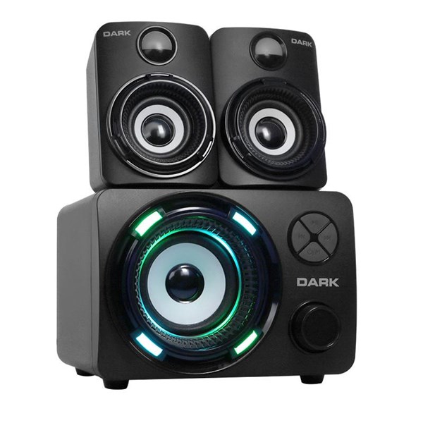 resimler/genel/DARK DK-AC-SP214 2+1 11W Siyah 7 Farklı Renk Titreşimli LED Bluetooth Hoparlör