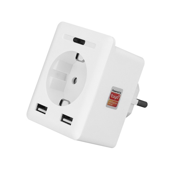 resimler/genel/S-Link Swapp SL-04 10A Akım Korumalı Akıllı Priz 2 USB 2.4 Ghz Wifi TUYA Destekli