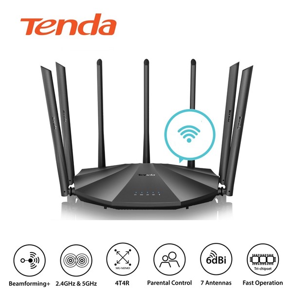 resimler/genel/TENDA AC23 2033mbps AC2100 Dual Band Mesafe Genişletici Router