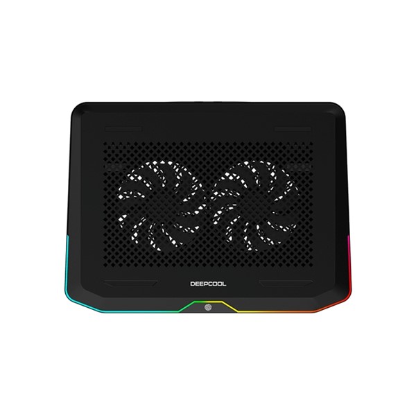 resimler/genel/Deep Cool N80 Rgb 2 Adet 140X20mm Fan Değiştirile Bilir Led Işıklı 2 X Usb 3.0 Port Notebook Stand Ve Soğutucu