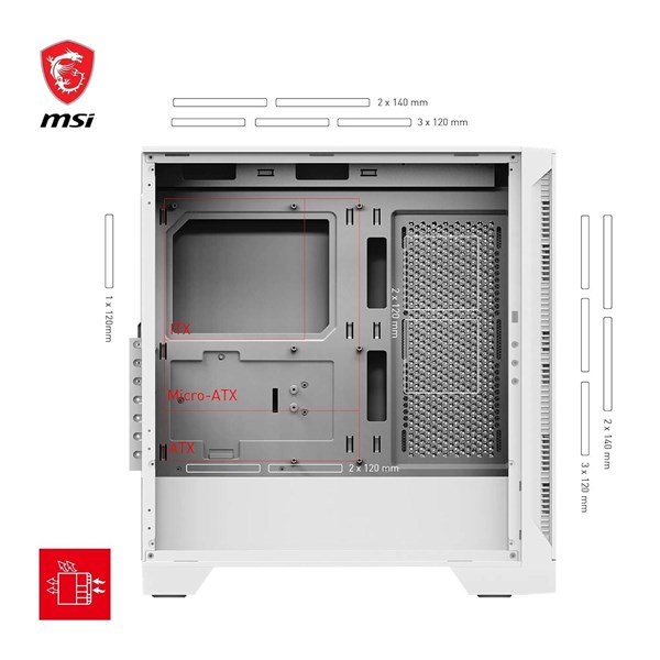 resimler/genel/MSI MAG FORCE 320R AIRFLOW WHITE GAMING MID-TOWER PC KASASI BEYAZ