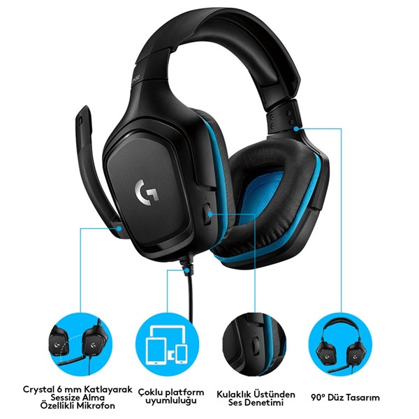 resimler/genel/Logitech G G432 7.1 Surround Ses Oyuncu Kulaklığı 981-000770