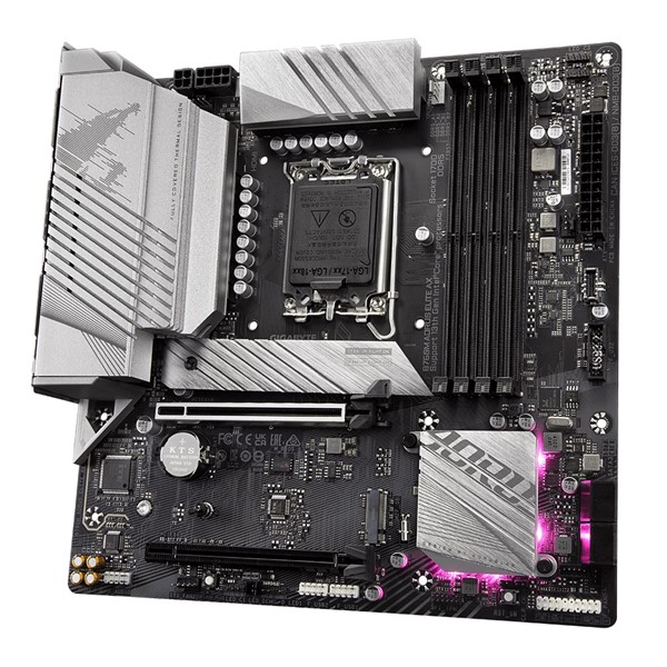 resimler/genel/GIGABYTE B760M AORUS ELITE AX WIFI-6E DDR5 HDMI DP PCIe 16X v5.0 1700p mATX