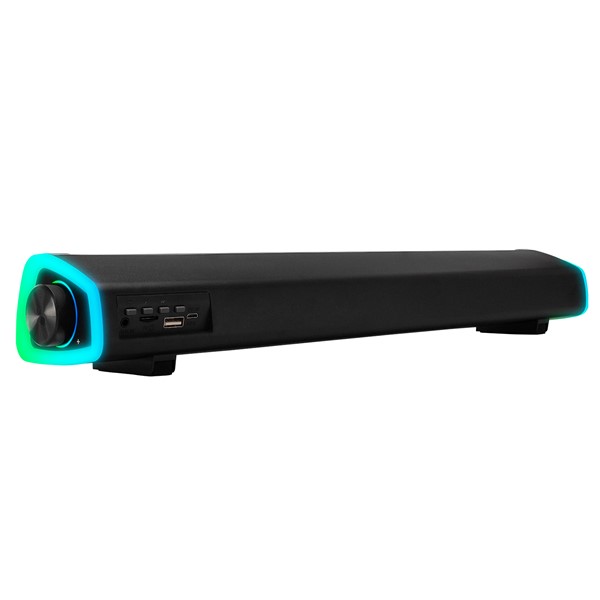 resimler/genel/Mikado MD-SBT26 Siyah 3W*2 1200mAh Bluetooth,FM,TF Card Led Işıklı Soundbar Speaker