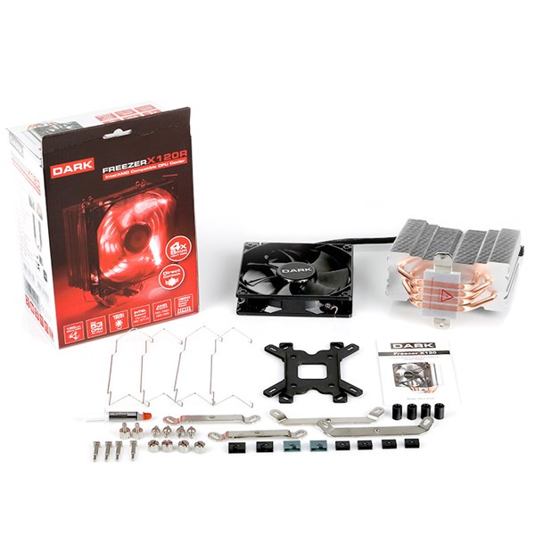 DARK Freezer X120R DKCCX120R LED Hava Soğutmalı İşlemci Fanı