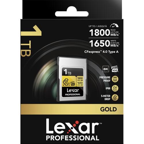 LEXAR 1TB PROFESSIONAL GOLD LCAGOLD001T- RNENG CFEXPRESS 4.0 TYPE-A KART