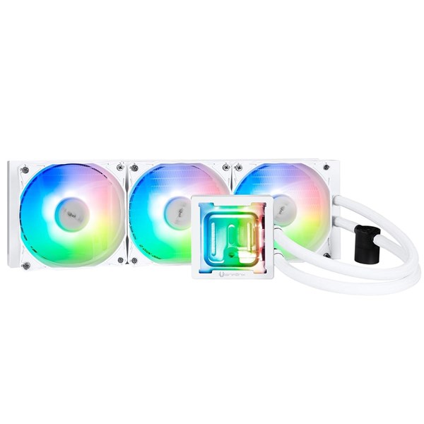 BITFENIX 360mm CUBE 360 AIO-360-WW27A-RP ARGB Sıvı Soğutmalı AM5-1851p İşlemci Fanı Beyaz