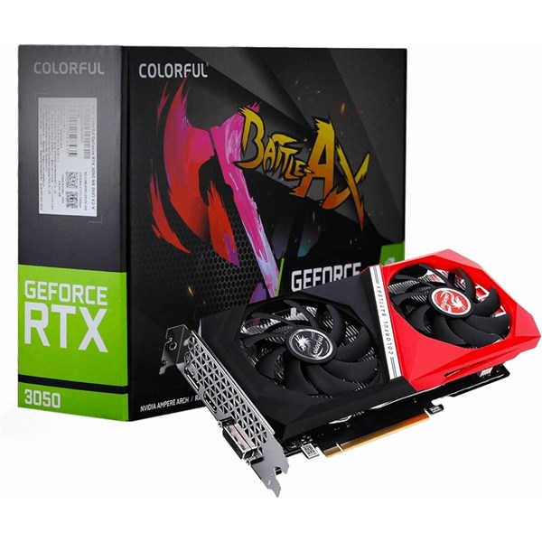 COLORFUL RTX3050 8GB DUO V2-V GDDR6 128bit HDMI DP PCIe 16X v4.0	