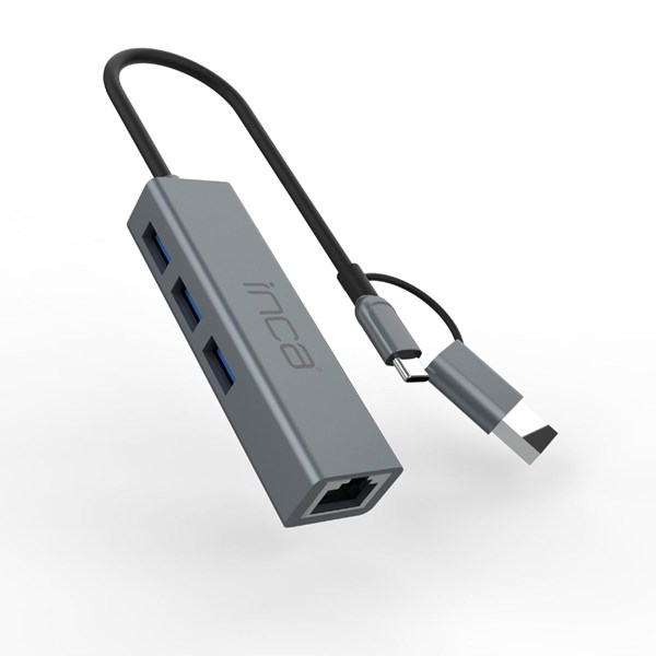 INCA IUTP-03T Gigabit TYPEC-USB 3.0 Ethernet 3x USB Çoklayıcı