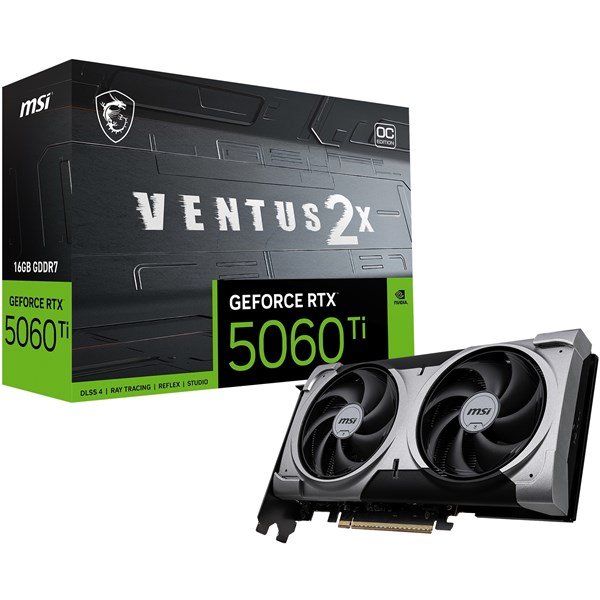 MSI RTX5060TI 16GB VENTUS 2X OC PLUS 128BİT GDDR7 HDMI DP PCIe 5.0