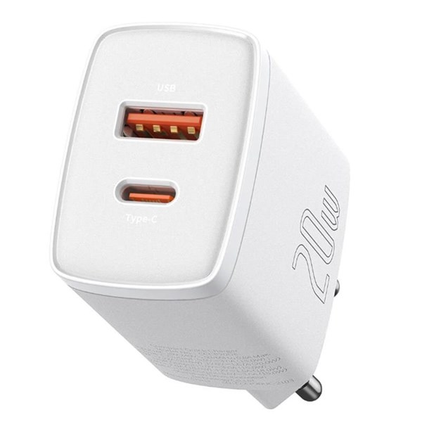 BASEUS COMPACT QC 20W BEYAZ ŞARJ CİHAZI CCXJ-B02 