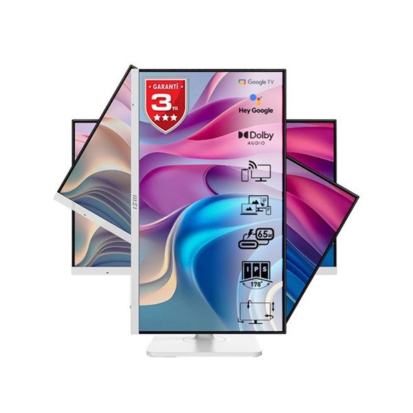 MSI 27 MODERN MD272UPSW 60HZ 4 MS 3840X2160(UHD) IPS PİVOT TYPE-C MONİTÖR