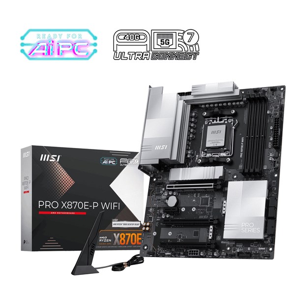MSI PRO X870E-P WIFI-7 DDR5 8200MHZ(OC) HDMI DP PCIe 16X v5.0 AM5 ATX