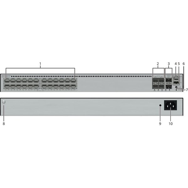 HUAWEI 24port S5735-L24PN4XE-AV2 4-SFP 10GbE 400W YÖNETİLEBİLİR POE SWITCH