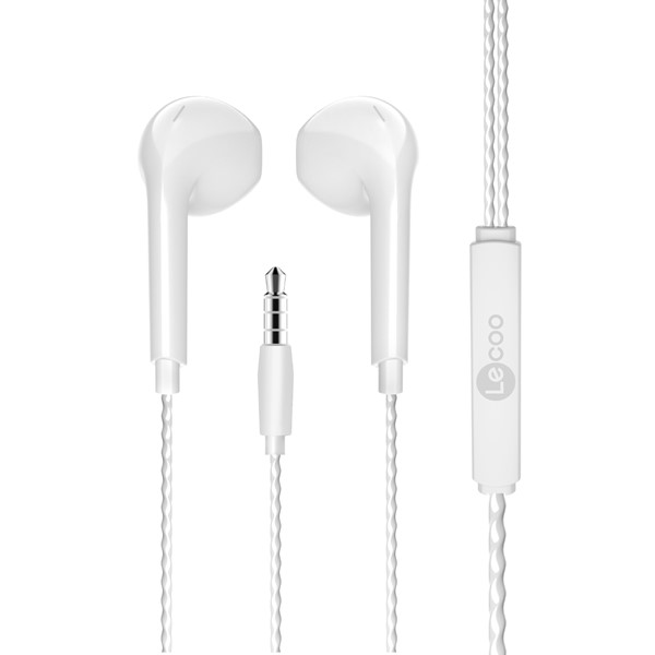 LENOVO LECOO EH104W Stereo 3.5mm Jack Beyaz Kulak İçi Mikrofonlu Kulaklık